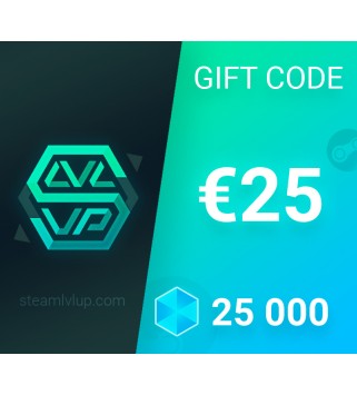 SteamlvlUP €25 Gift Code Key GLOBAL